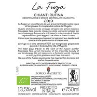 La Fuga 2019 Chianti Rufina DOCG organic 0,75lt - ONLY ITALY/EU