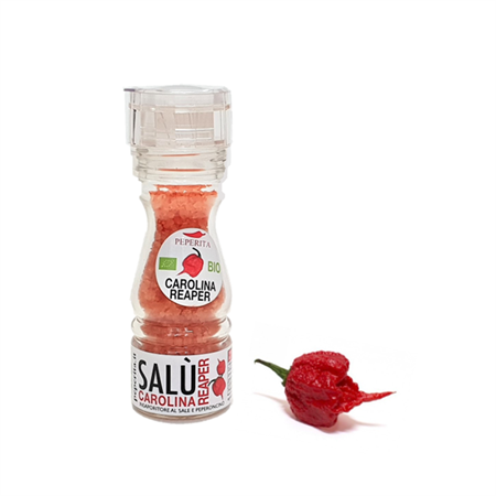 Carolina Reaper organic chili pepper-flavoured salt Salù 95gr