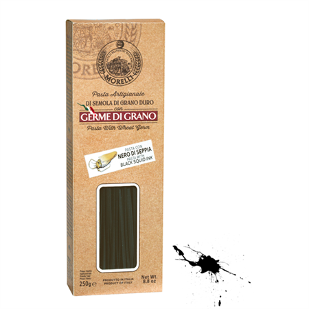 Cuttlefish ink-flavoured linguine pasta box 250gr
