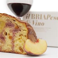 Bria tronchetto pesca e vino 450gr