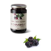 Wild blackberry extra jam glass jar 370gr