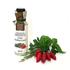 Olio EVO aromatizzato erbe mediterranee 100ml