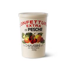 Confettura extra di pesche mastellino 400gr