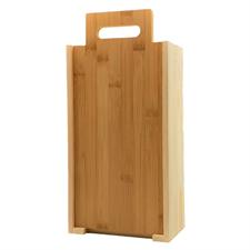 Box legno Tagliere bottiglia e 3 vasetti 31x16,5x8cm
