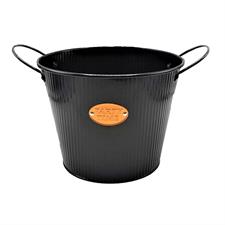 Secchiello tondo in latta h18xd22x16,5cm