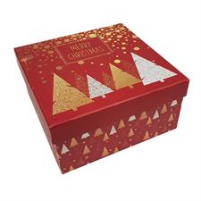 Scatola regalo media 20x20x10cm rossa
