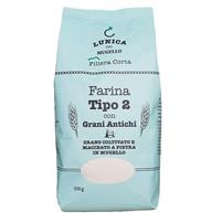 Farina tipo 2 con grani antichi macinata a pietra 500gr